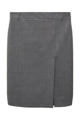 Jupe à fines rayures - Gris