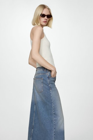 Jupe jean asymétrique  - Bleu