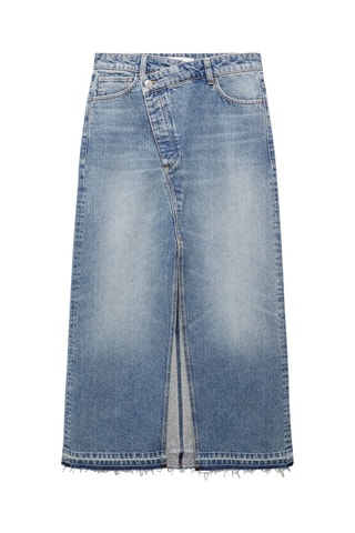Jupe jean asymétrique  - Bleu