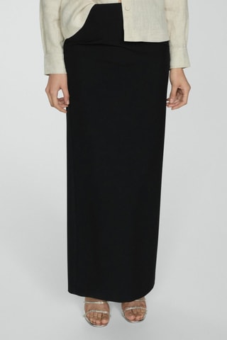Jupe crayon longue - Noir