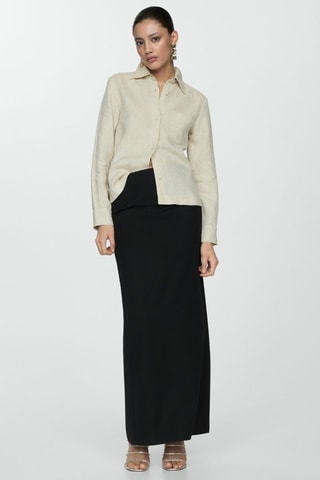 Jupe crayon longue - Noir