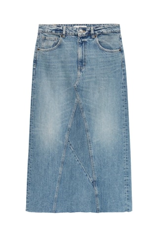 Jupe jean fendue - Bleu