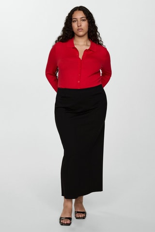 Jupe crayon longue - Noir