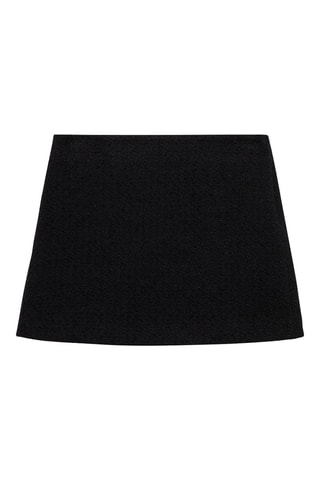 Jupe courte tweed - Noir