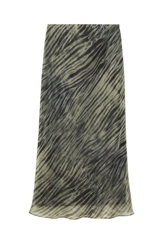 Jupe organza imprimée - Vert