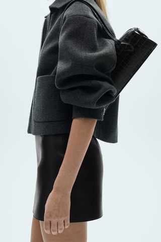 Minijupe similicuir - Noir