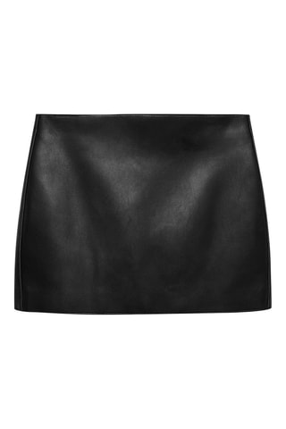 Minijupe similicuir - Noir