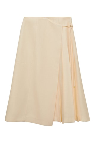 Jupe Lyocell noeud - Écru