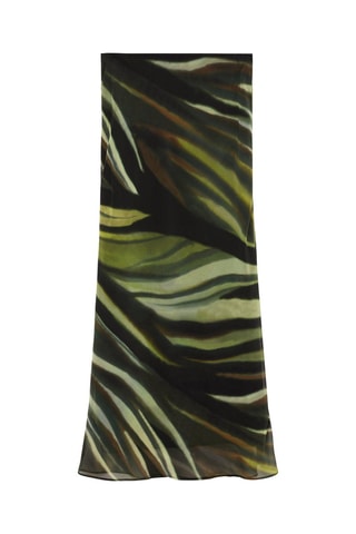 Jupe longue imprimée - Noir