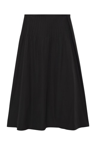 Jupe évasée détail pinces - Noir