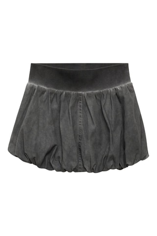 Minijupe boule effet délavé - Gris
