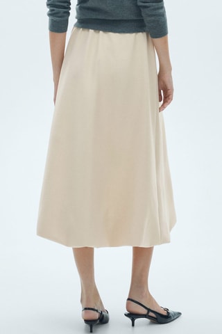 Jupe midi évasée - Sable