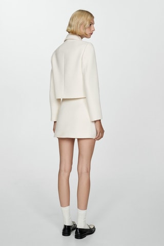 Minijupe en tweed - Écru