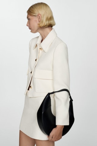 Minijupe en tweed - Écru