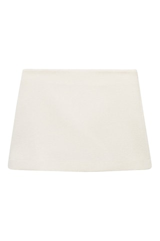 Minijupe en tweed - Écru