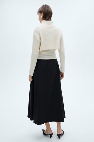 Jupe longue évasée - Noir