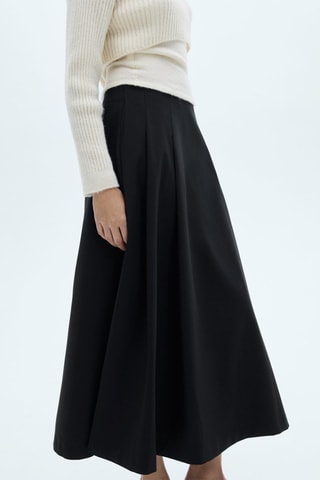 Jupe longue évasée - Noir