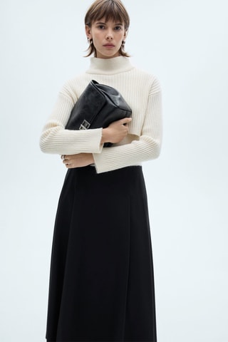 Jupe longue évasée - Noir