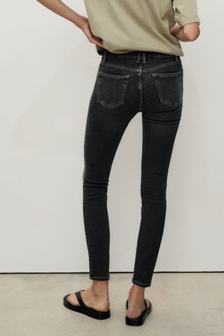 Jean skinny taille normale - Gris