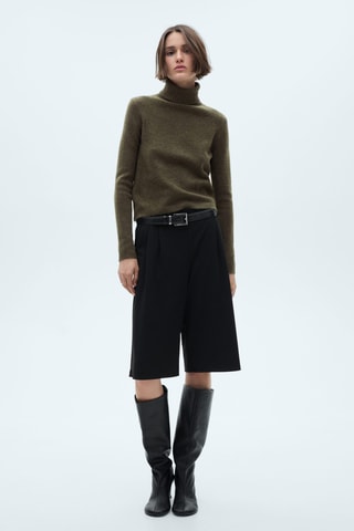 Pull-over à col roulé - Kaki