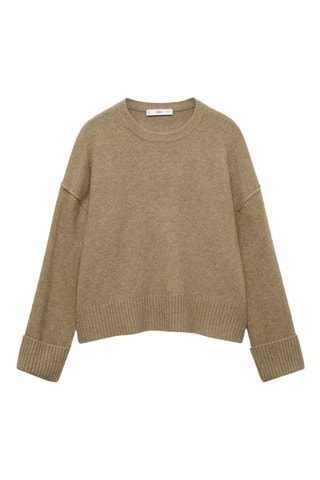 Pull-over manches à revers - Vert