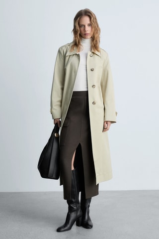 T-shirt à col montant - Blanc