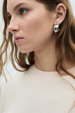 Pull maille soie mélangée - Rose pâle