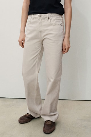 Jean Miami droit taille normale - Gris clair