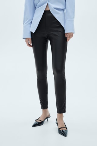Leggings simili-cuir - Noir