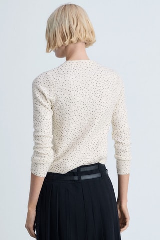 Pull-over maille pois - Ecru