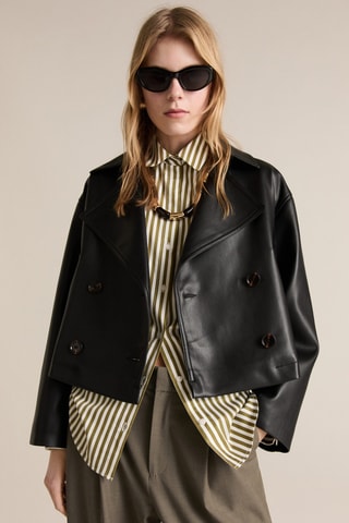 Pantalon droit taille normale - Vert