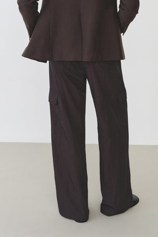 Pantalon cargo soft - Anthracite