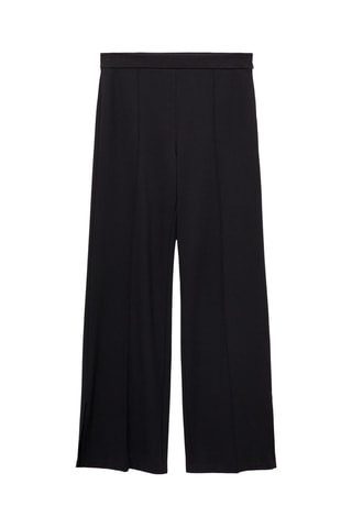 Pantalon wideleg ouvertures sur le bas - Noir
