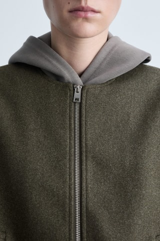 Veste bomber froncée - Kaki