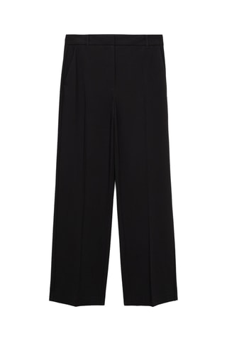 Pantalon droit taille normale - Noir