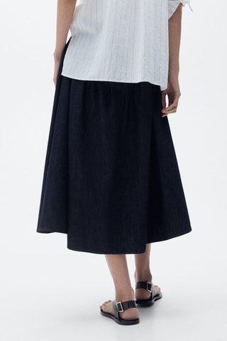 Jupe denim évasée - Bleu