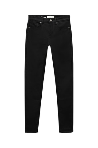 Jean Pushup skinny enduit - Noir
