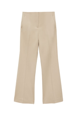 Pantalon flare taille normale - Beige