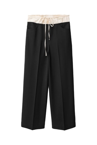 Pantalon de jogging en laine mélangée combiné - Noir