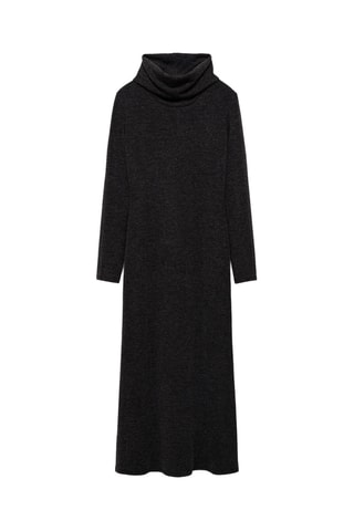 Robe maille col roulé - Gris