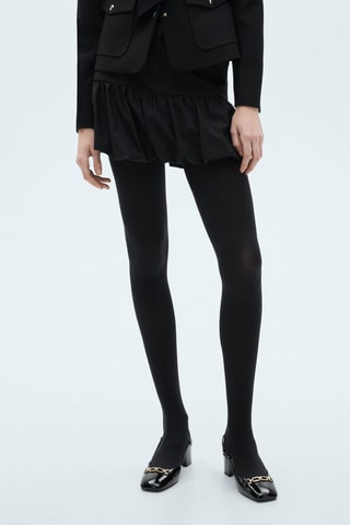 Minijupe boule volantée - Anthracite