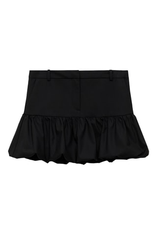 Minijupe boule volantée - Anthracite