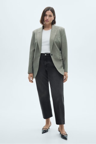 Jean Blanca droit crop - Noir