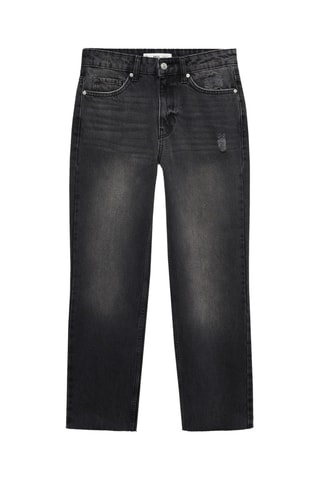 Jean Blanca droit crop - Noir