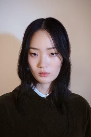 Sweat-shirt capuche velours côtelé - Kaki