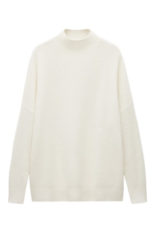 Pull-over en laine oversize - Ecru