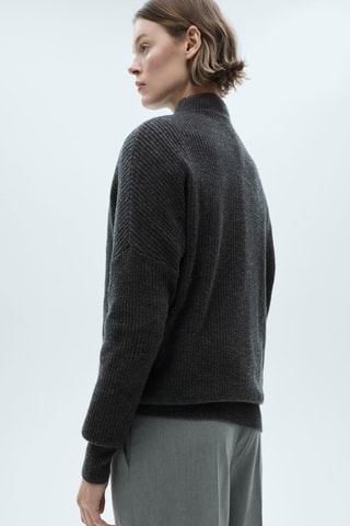 Pull-over en laine oversize - Anthracite