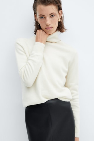 Jupe crayon similicuir - Noir