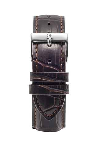 Montre automatique en cuir Classique - Noir et argenté