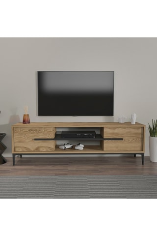 Meuble TV 2 portes Eslem - 120 x 43,6 x 29,6 cm